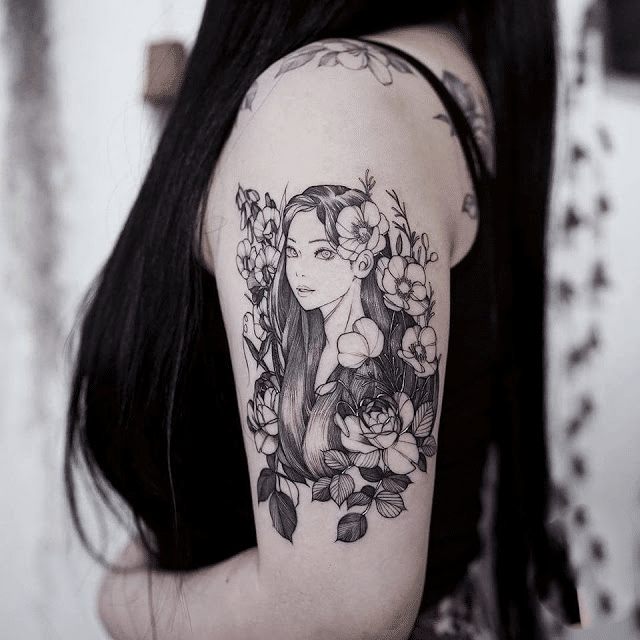 Kiểu tattoo buồn cho nữ