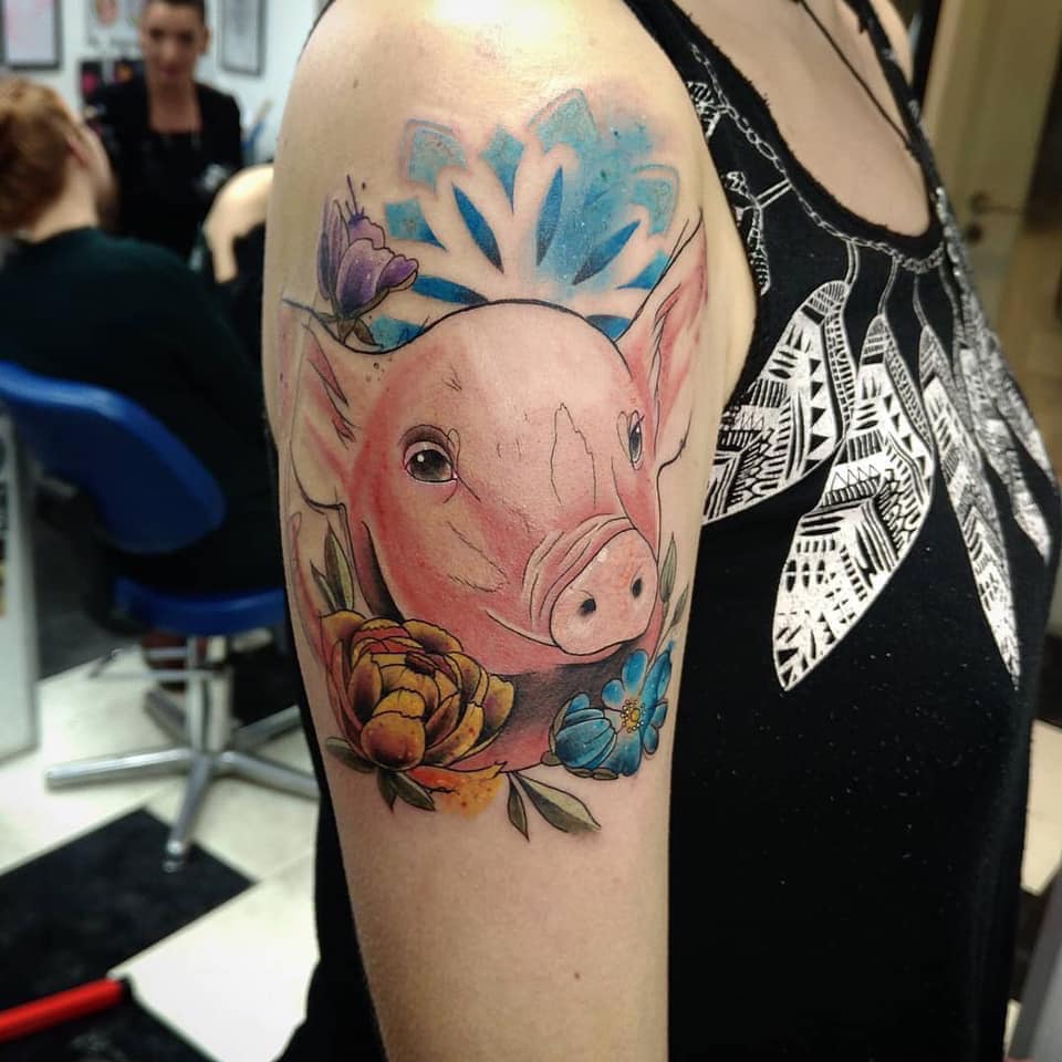 Hình Xăm Con Heo Đẹp Nhất ️ 1001 Tattoo Con Lợn Mini