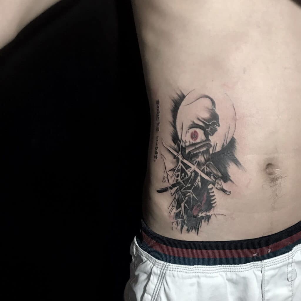 Kiểu tattoo samurai mini mang đến giới trẻ