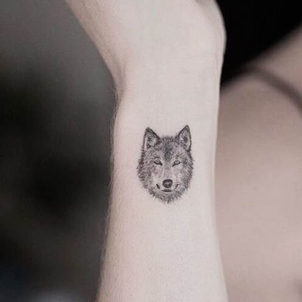 Hình Xăm Chó Sói Mini ❤️ Tattoo Con Sói Đẹp Và Chất Ngầu