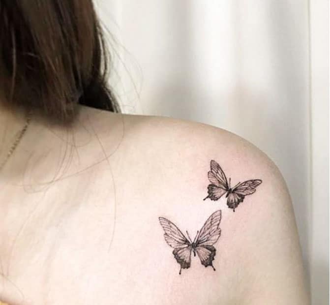 Mẫu tattoo bướm nhỏ đẹp và dễ thương cho nữ