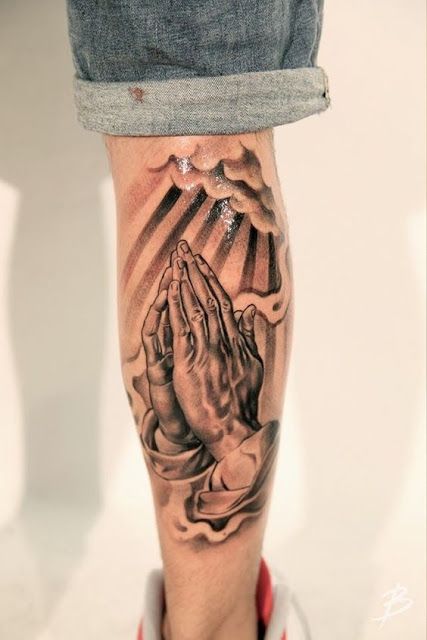 Mẫu tattoo đôi bàn tay phật nghệ thuật