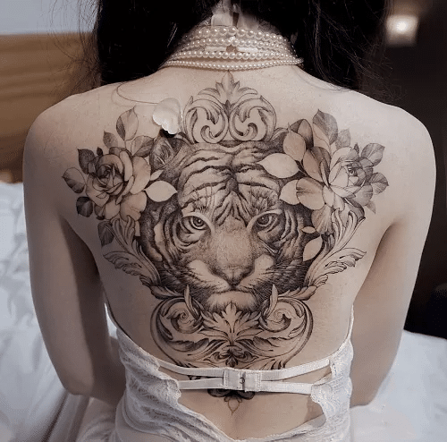 Mẫu tattoo hổ đẹp cho con gái