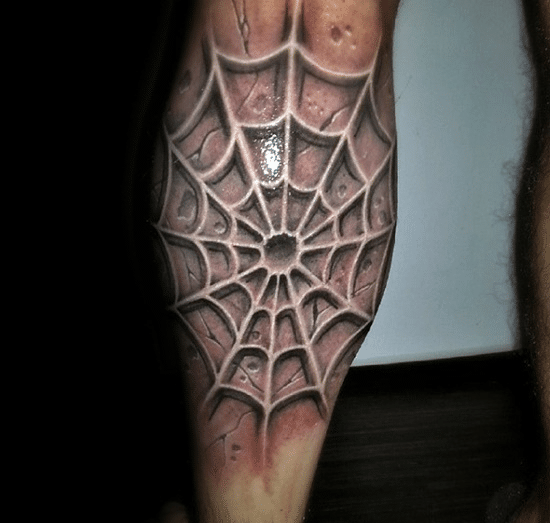 Mẫu tattoo mạng nhện 3d siêu đẹp
