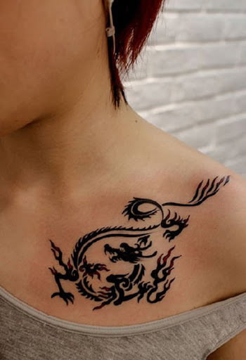 Mẫu tattoo rồng nhỏ đơn giản và nghệ thuật