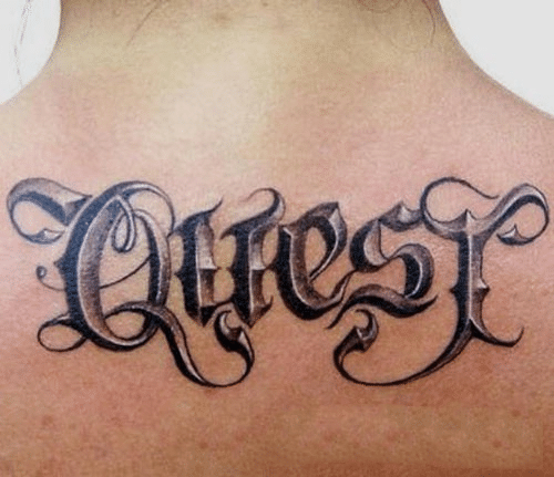 Hình Xăm Chữ Cái Đẹp ❤️ 1001 Mẫu Tattoo Chữ Cái Kiểu