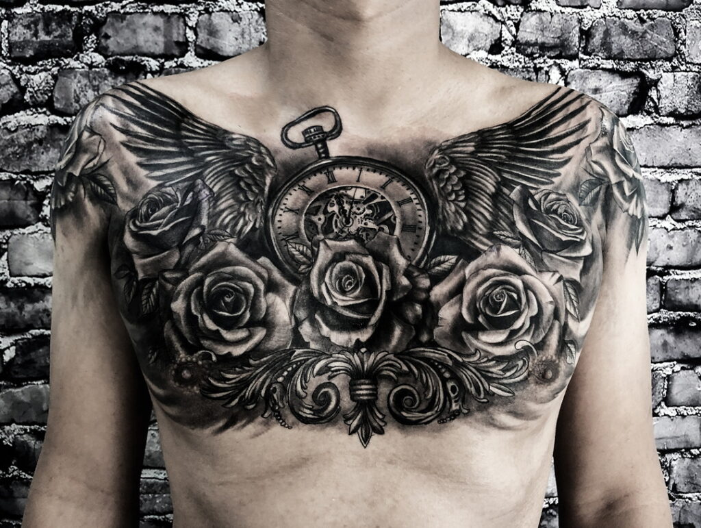 Hình Xăm Full Ngực Đẹp ❤️ Top Tattoo Full Ngực Nam Chất