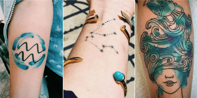Những tattoo cung Bảo Bình đẹp cho nam nữ