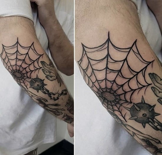 Phá cách và nổi bật hơn với tattoo mạng nhện cho phái nam