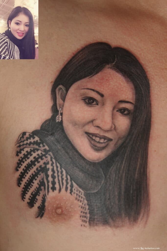 Tattoo bạn gái để khẳng định tình yêu của phái nam