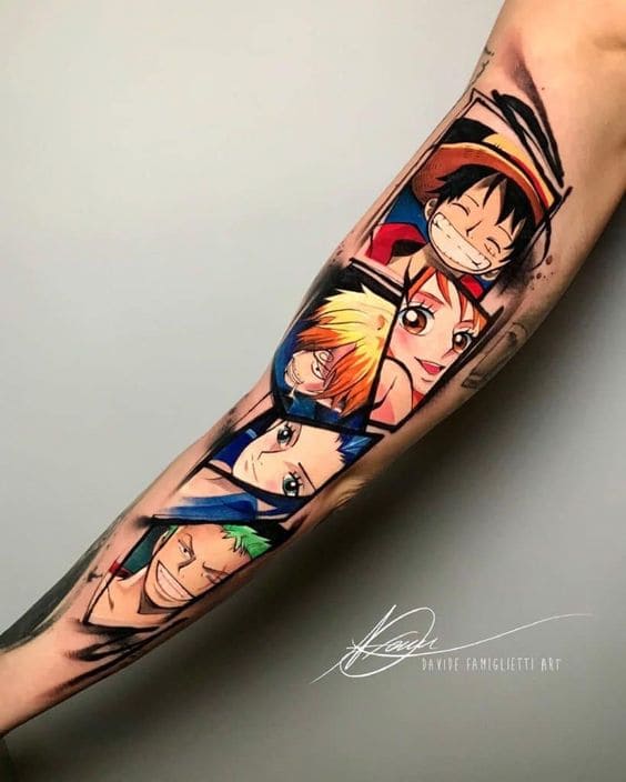 Tattoo các nhân vật trong One Piece Đẹp