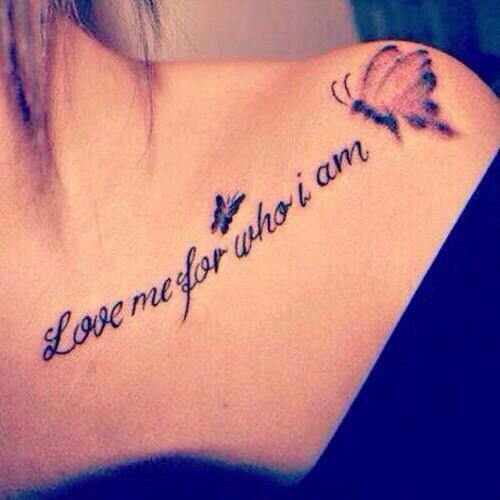 Tattoo chữ ý nghĩa về tình yêu cho nữ