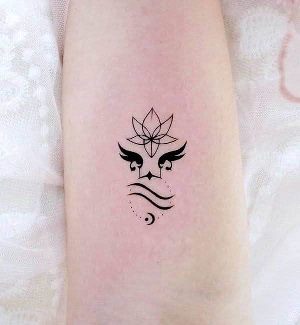 Tattoo đơn giản cung Bảo Bình