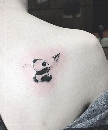 Tattoo gấu trúc cute cho con gái