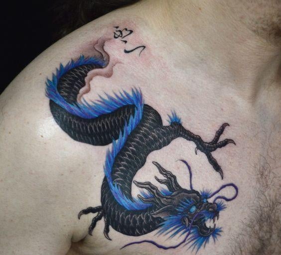 Tattoo rồng xanh đen khiến giới trẻ phát sốt