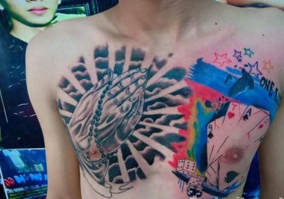 Tattoo tranh truyền thần ở ngực của Jack