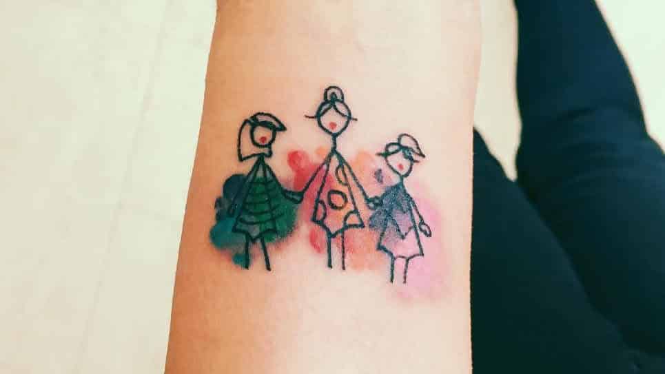 Tattoo về gia đình ý nghĩa cho nữ