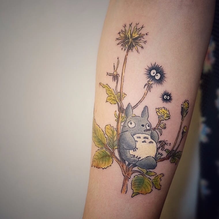 My Neighbor Totoro tattoo by Aleksandra Katsan  Post 16934
