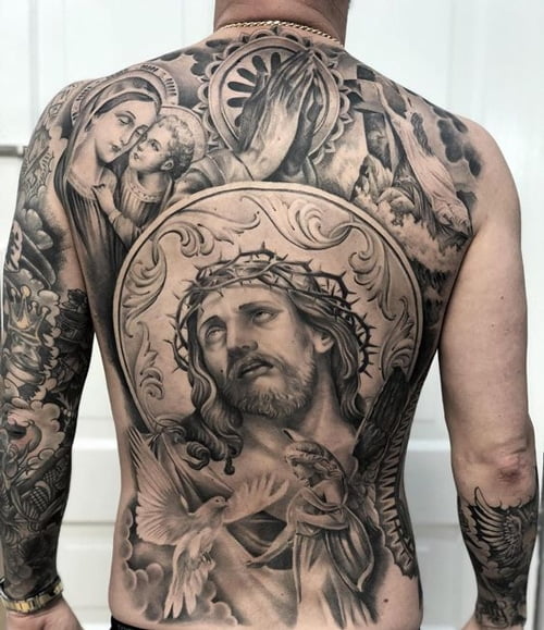 Hình Xăm Chúa Giêsu Cánh Tay ️ Tattoo Chúa Giesu Đẹp