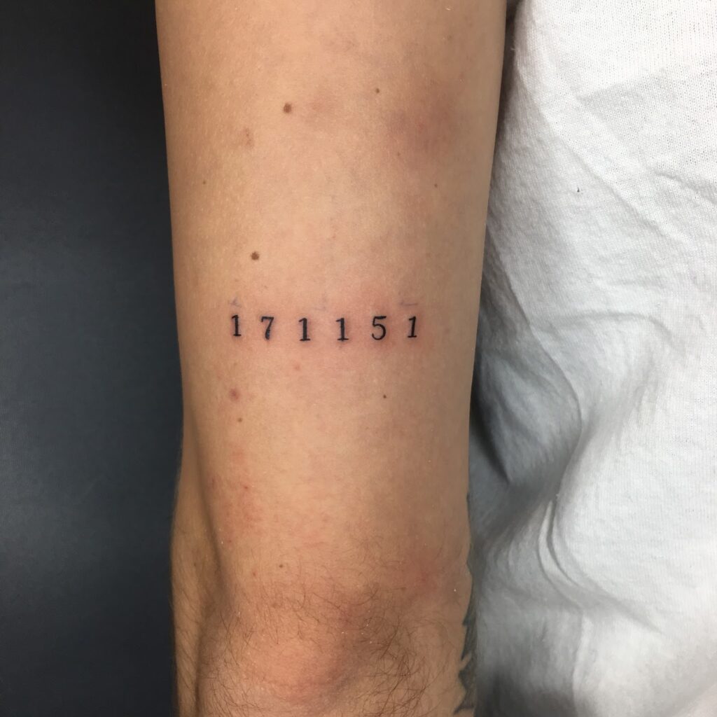 Hình Xăm Ngày Tháng Năm Sinh ❤️ Tattoo Chữ Số La Mã