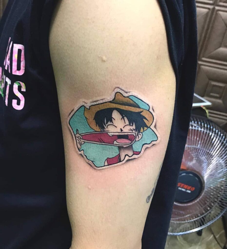 Đừng bỏ lỡ tattoo One Piece Luffy trên cơ thể của bạn