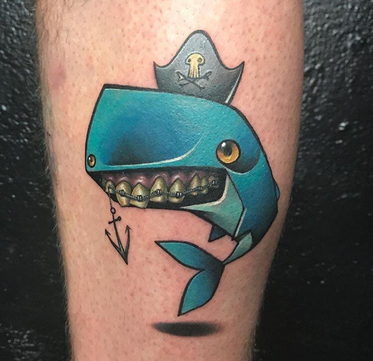 tatoo cá niềng răng bựa hài
