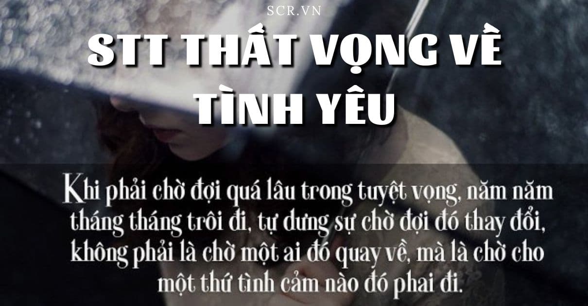 Stt That Vong Ve Tinh Yeu -danhngon24h