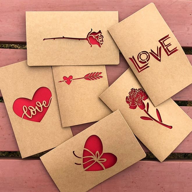 làm những tấm thiệp handmade cute dễ thương làm quà valentine