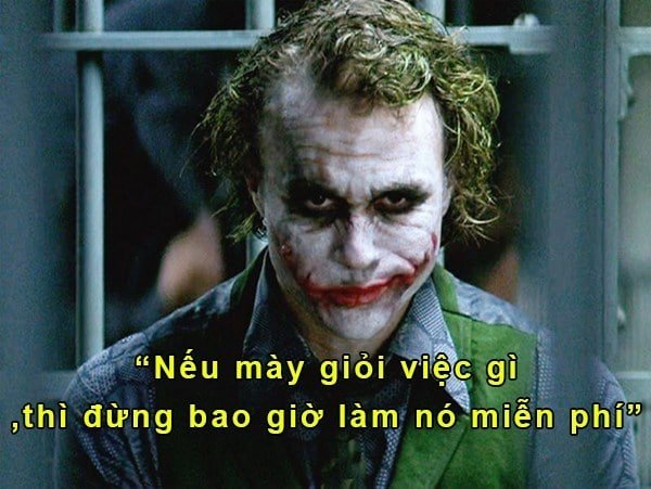 Câu nói thâm thúy của Joker