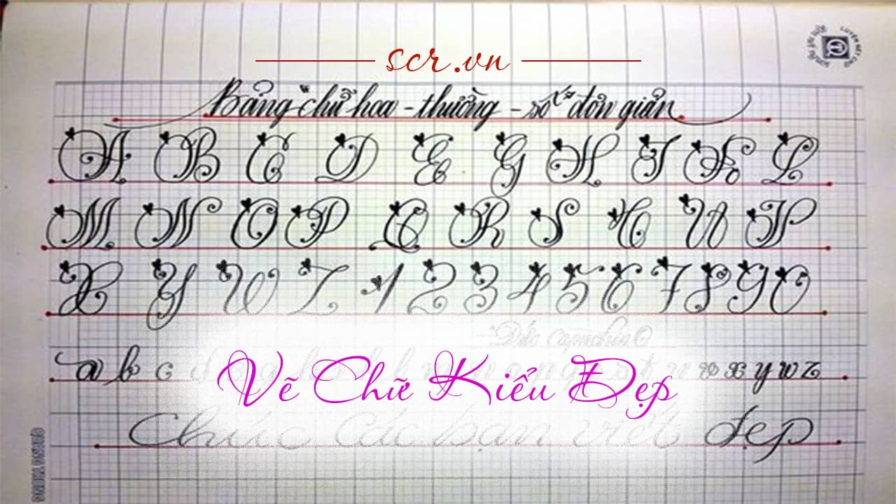 Bảng chữ cái viết hoa cách điệu đẹp 2023  Trung Tâm Đào Tạo Việt Á