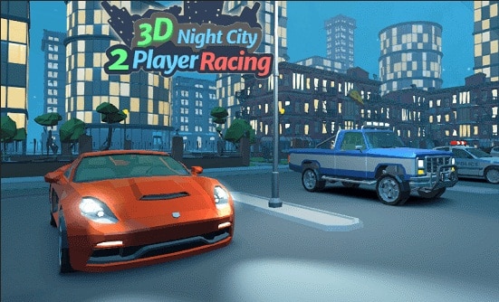 Game Đua Xe Địa Hình Y8 - 3D Night City 2 Player Racing