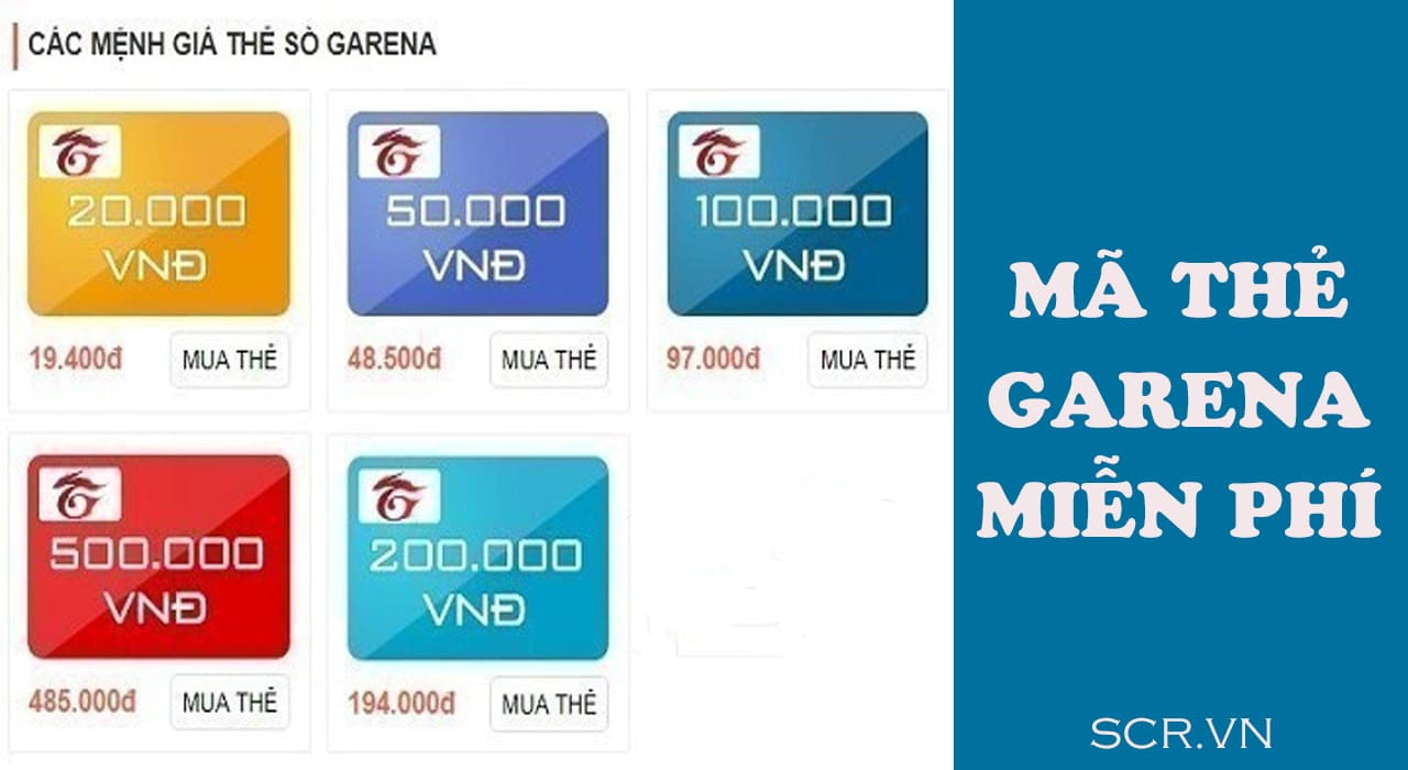 cách nạp thẻ garena