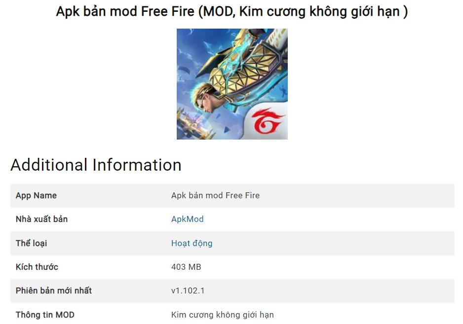 Hack Kim Cương Free Fire Android Apk v1.102.1