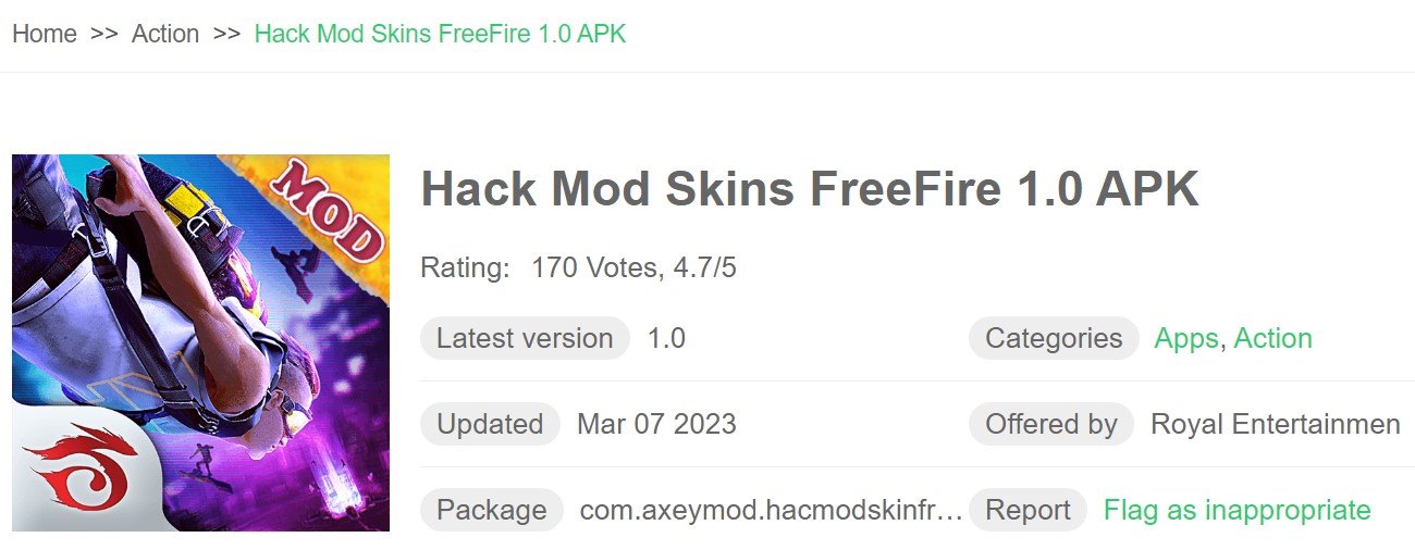 Hack Skins FreeFire 1.0 APK  Mod