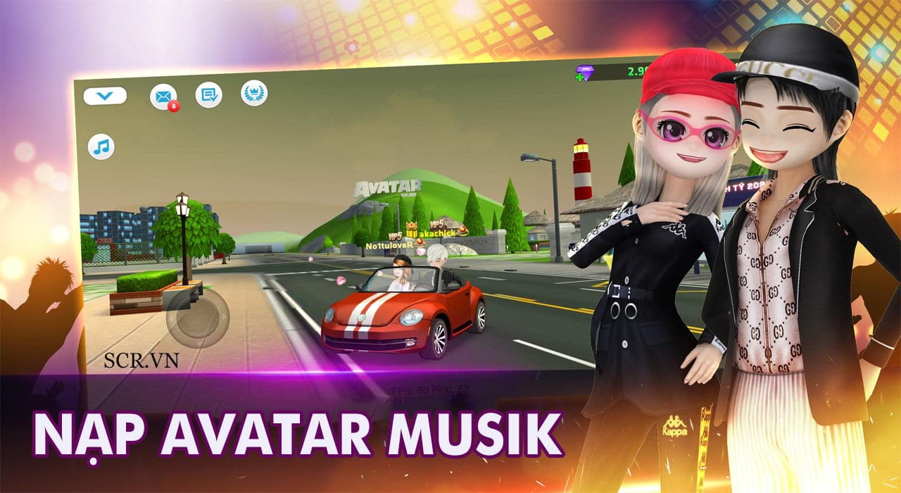 Avatar Musik 100B MOD AUTO Auto Hành Động
