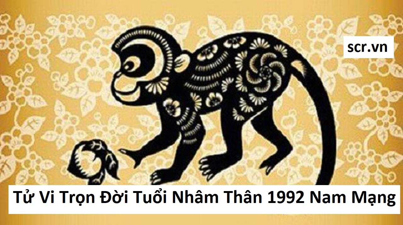 Tử Vi Trọn Đời Tuổi Nhâm Thân 1992 Nam Mạng