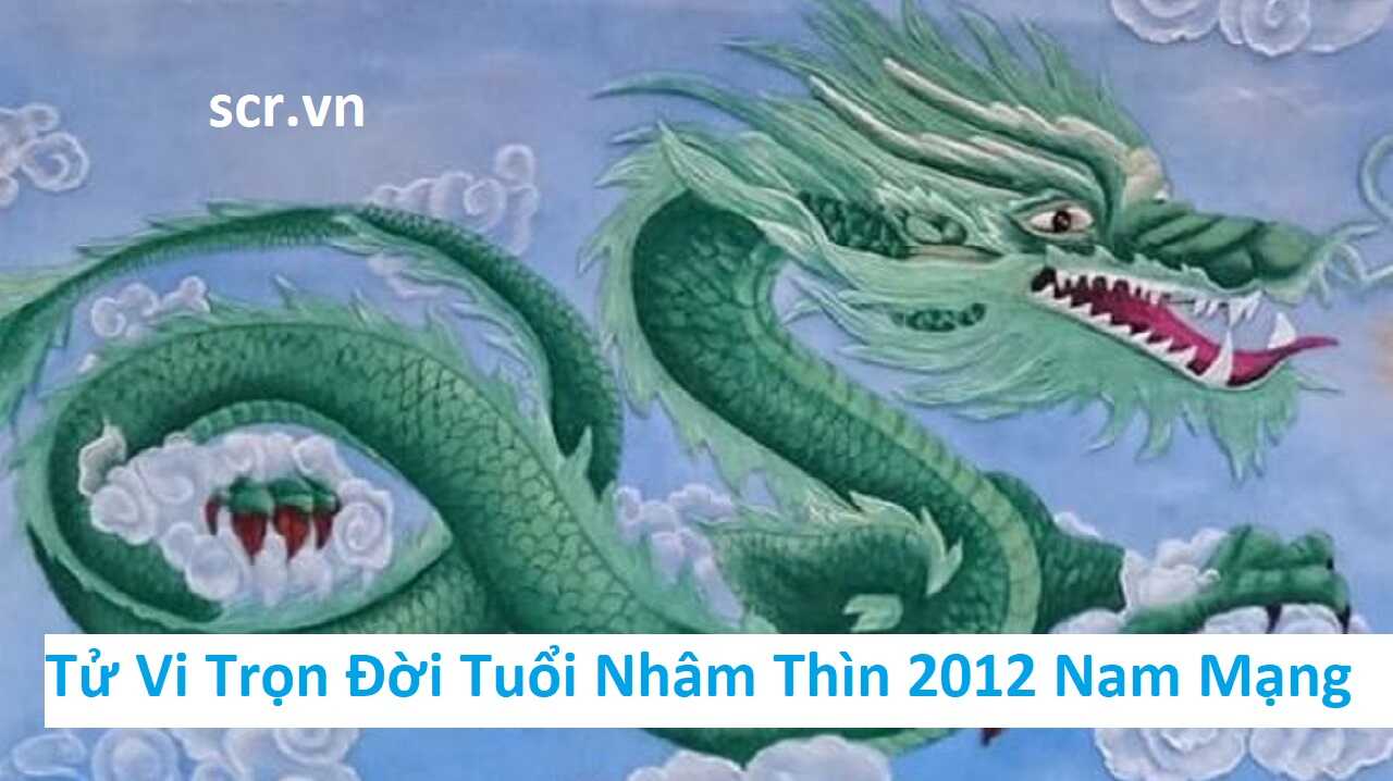 Tử Vi Trọn Đời Tuổi Nhâm Thìn 2012 Nam Mạng