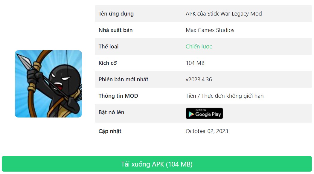 APK Stick War Legacy Mod v2023.4.36