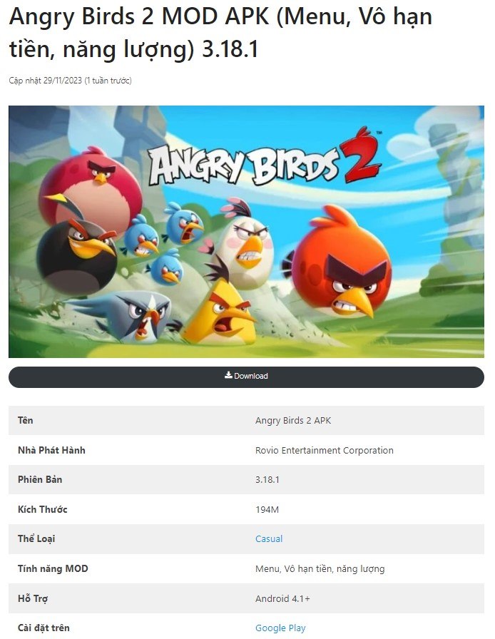 Angry Birds 2 MOD APK v3.18.1