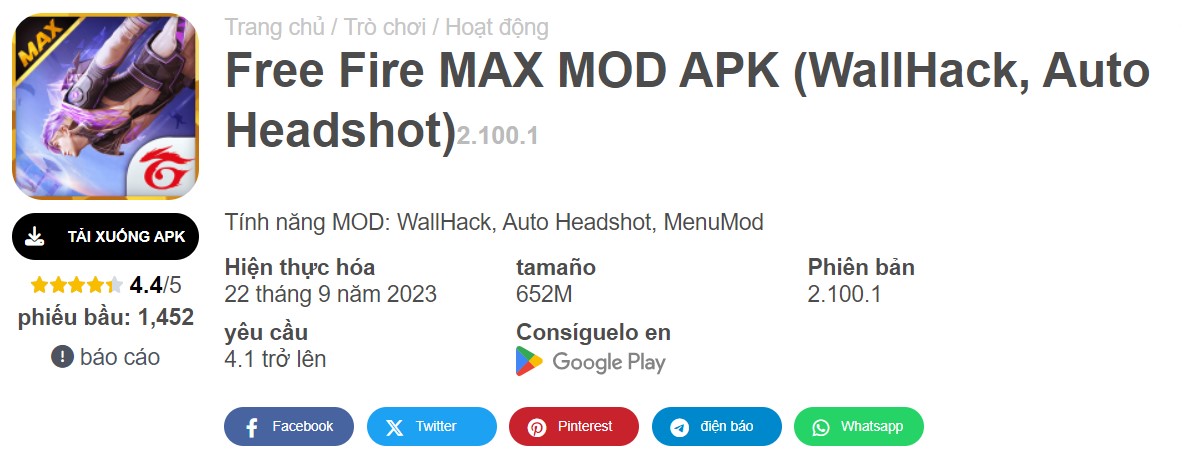 Free Fire MAX MOD APK 2.100.1