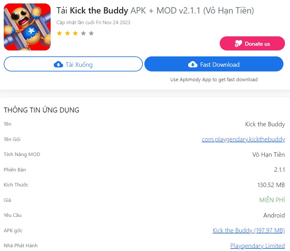 Kick the Buddy APK + MOD v2.1.1