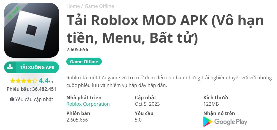 Roblox MOD APK v2.605.656
