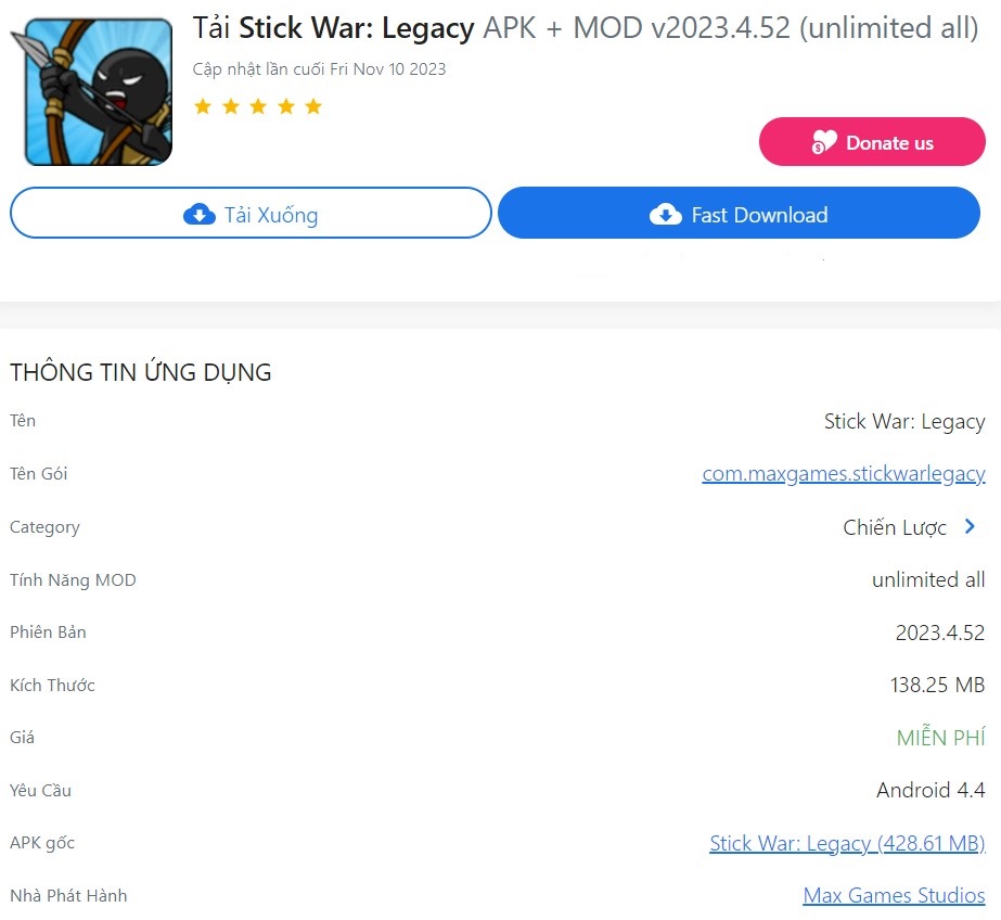Stick War Legacy APK + MOD v2023.4.52