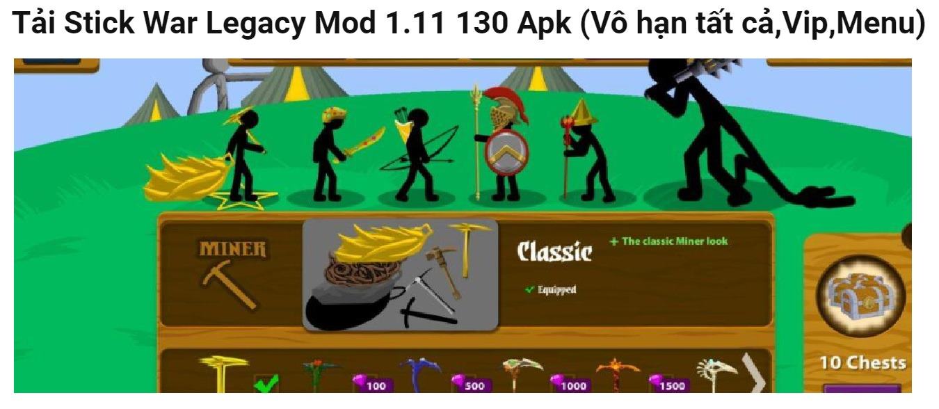 Stick War Legacy Mod 1.11 130 Apk