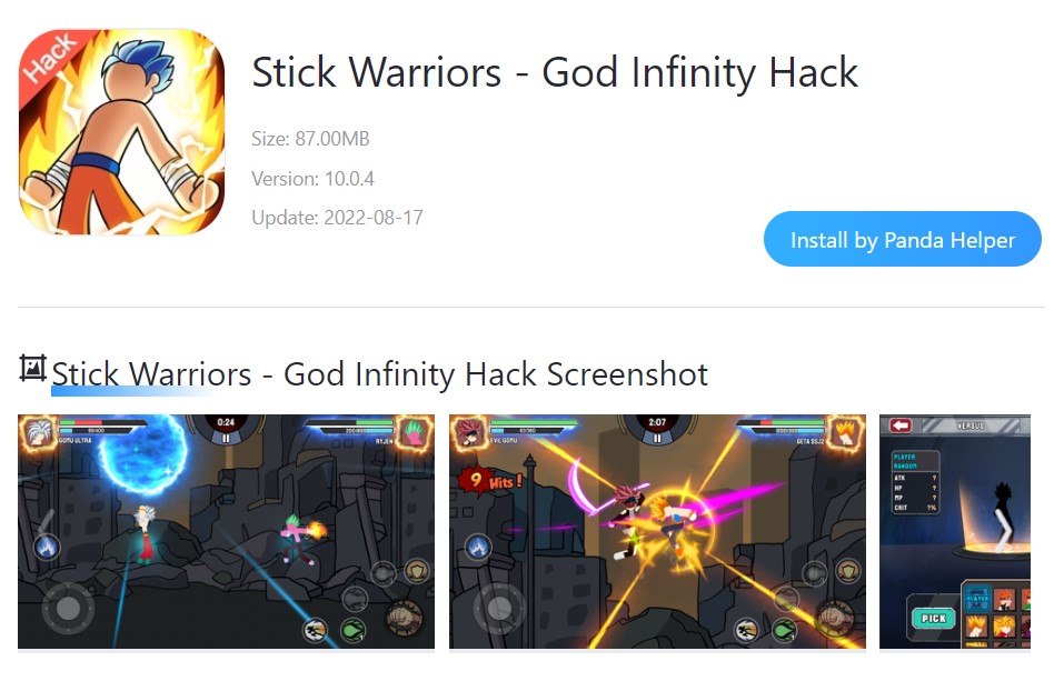 Stick Warriors - God Infinity Hack Version 10.0.4