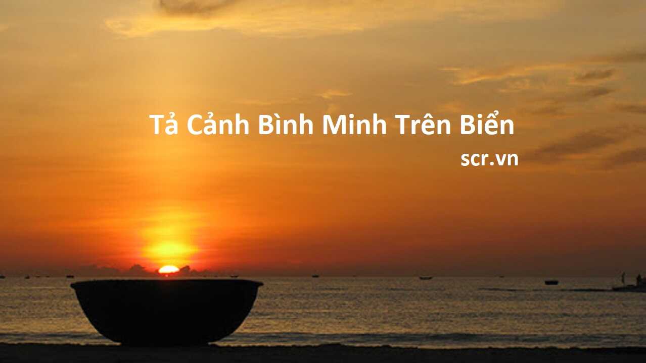 Ta Canh Binh Minh Tren Bien
