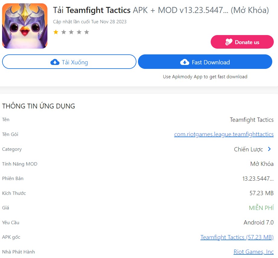 Teamfight Tactics APK + MOD v13.23.5447