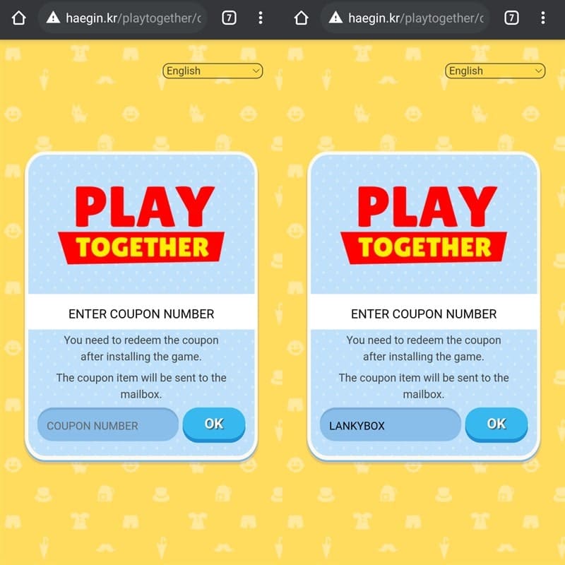 Link Nhập Code Play Together