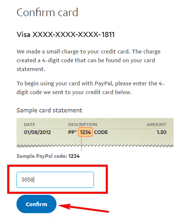 Xác thực tài khoản PayPal - bước 5