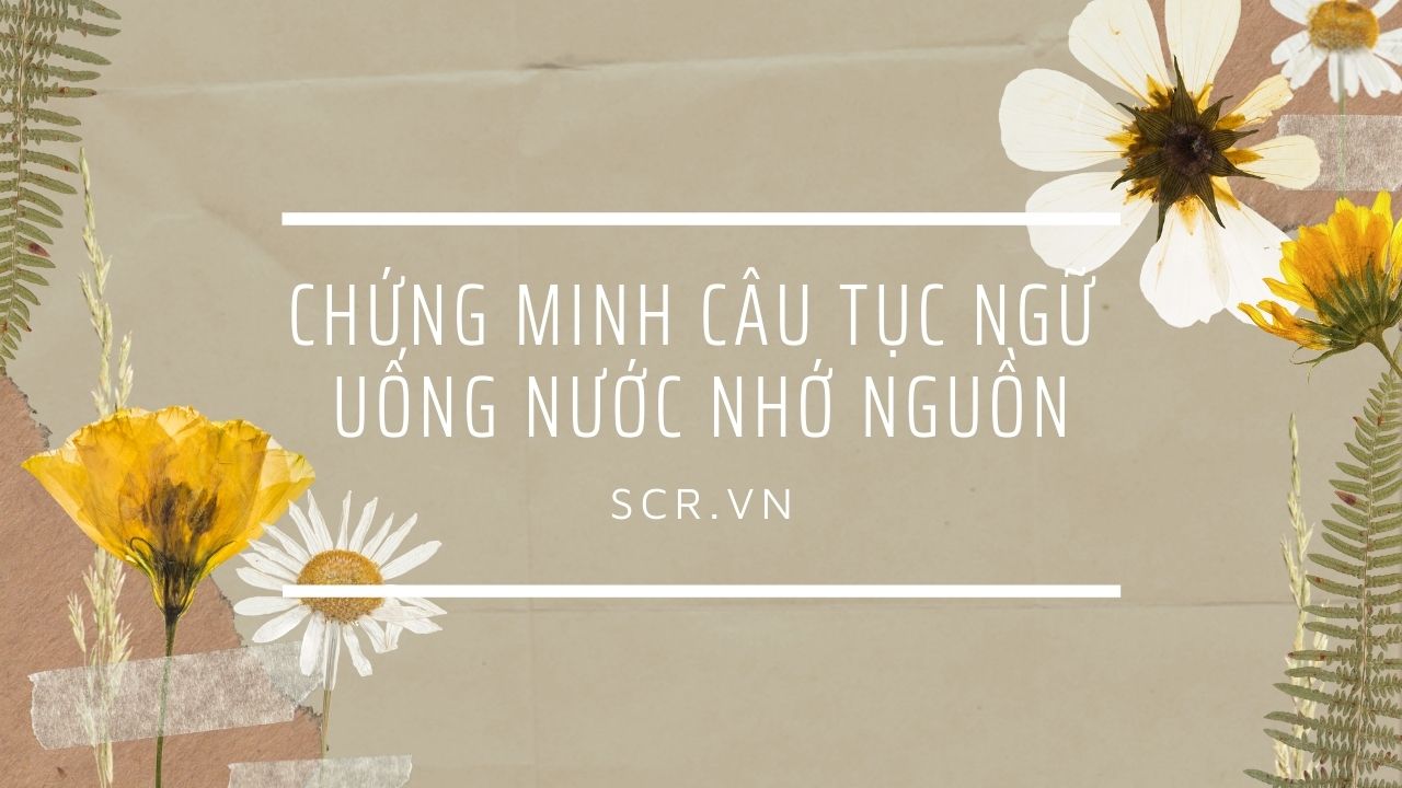 Chung Minh Cau Tuc Ngu Uong Nuoc Nho Nguon